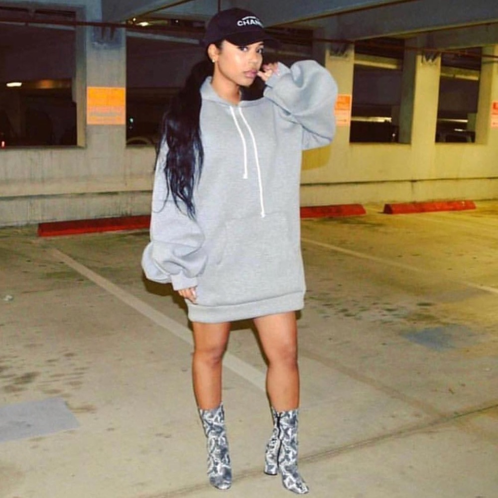 Oversized hoodie dress